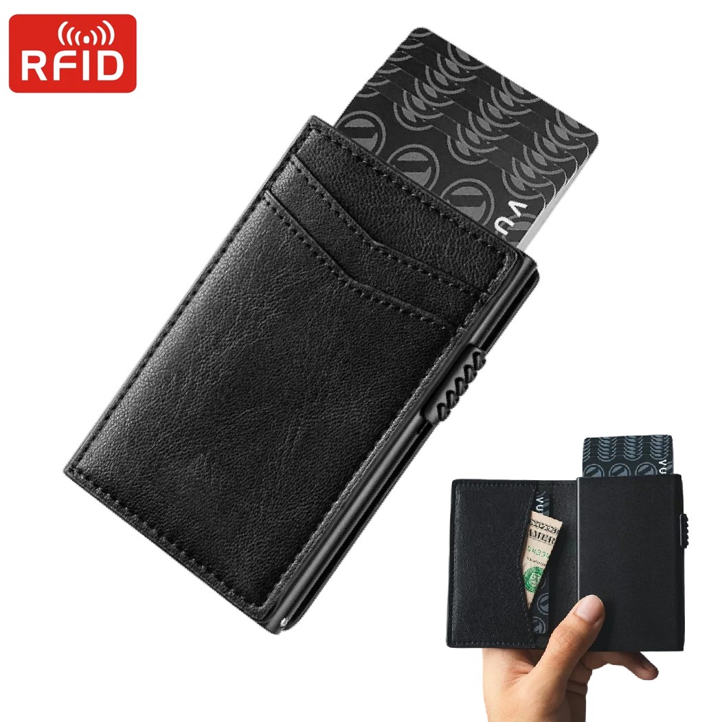محفظة رجالي بسيطة وحامل بطاقات - مراجعة Card Top Loader وسعره