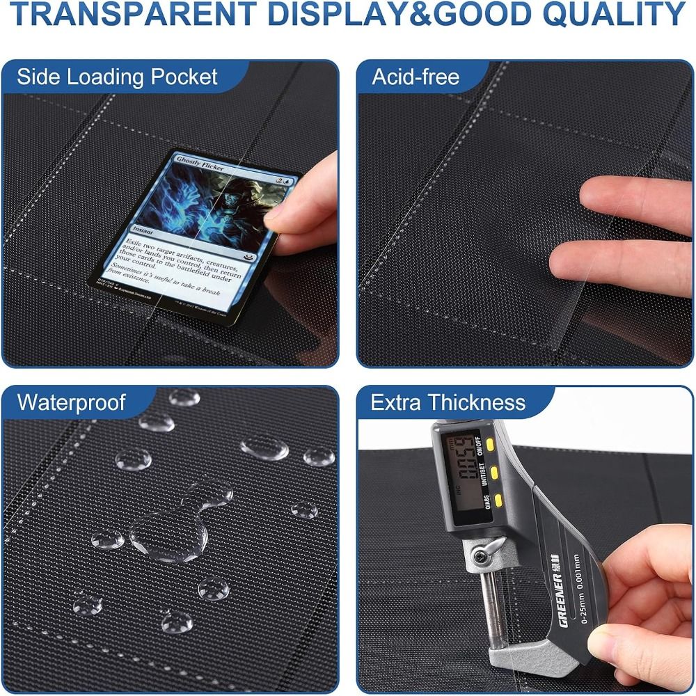 10 قطع، صفحات لاصقة لألبوم بطا - مراجعة Trading Card Binder وسعره